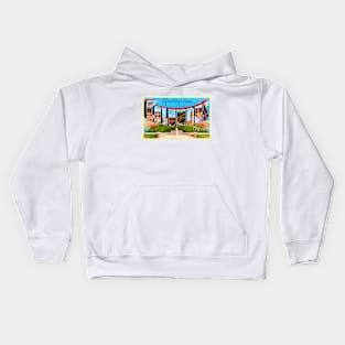 Greetings from Columbus, Ohio - Vintage Large Letter Postcard Kids Hoodie